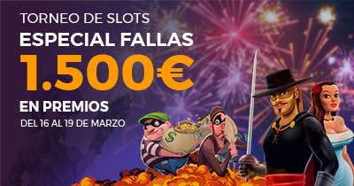 Paston Torneo de Slots especial Fallas 1.500€ en premios