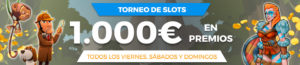 Torneo fin de semana tragaperras con 1000€ a repartir en Paston