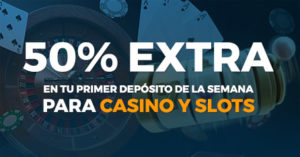 50% Extra en tu primer deposito de la semana en Paston