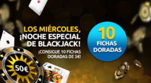 Los miercoles noche especial de blackjack en Merkurmagic